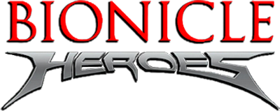 Bionicle Heroes title screen for Nintendo DS
